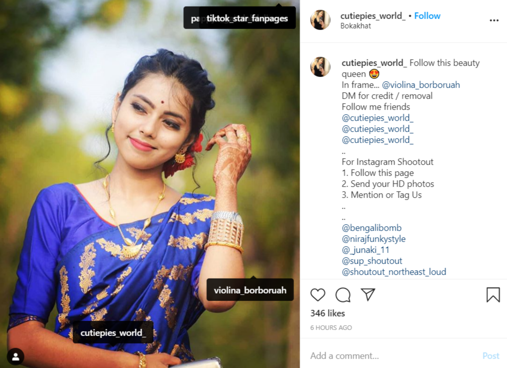 instagram shoutout post