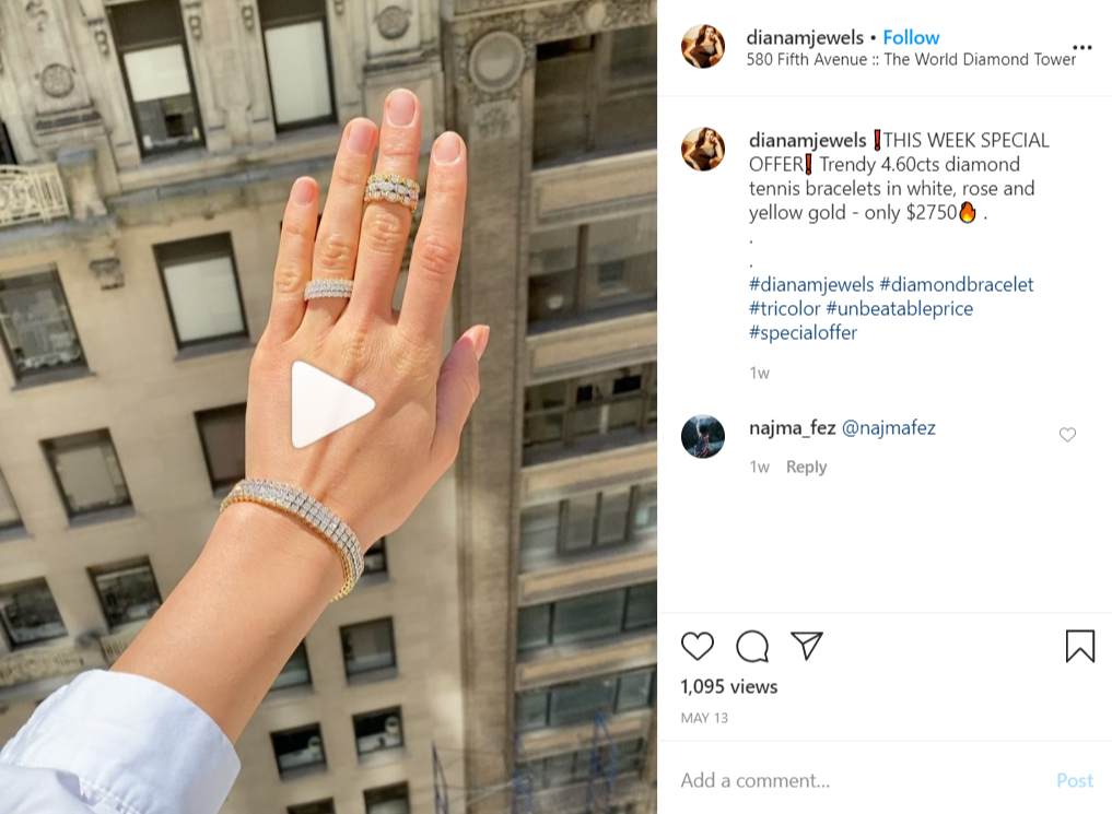 examples of how to announce special offers and discounts on Instagram