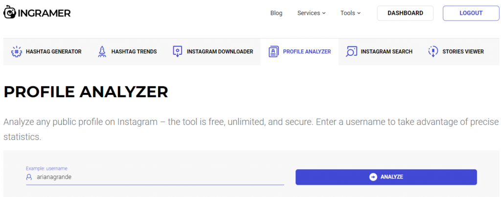 Profile analyzer by Ingramer