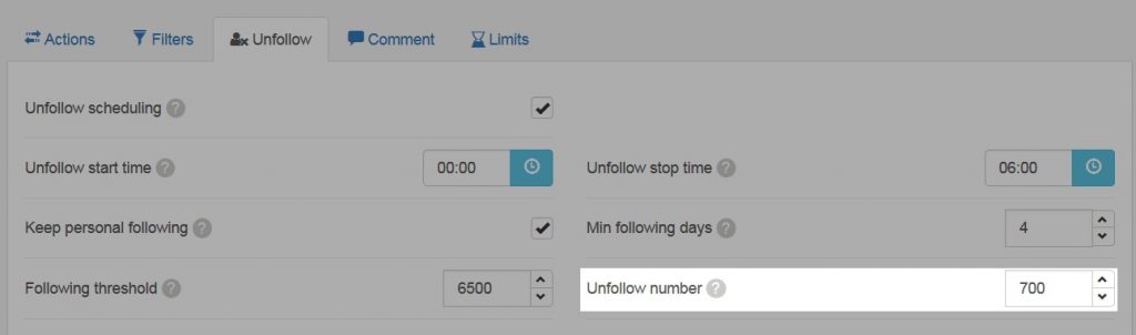 Keep personal following