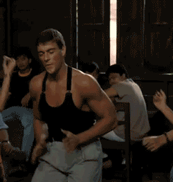 van damme dancing