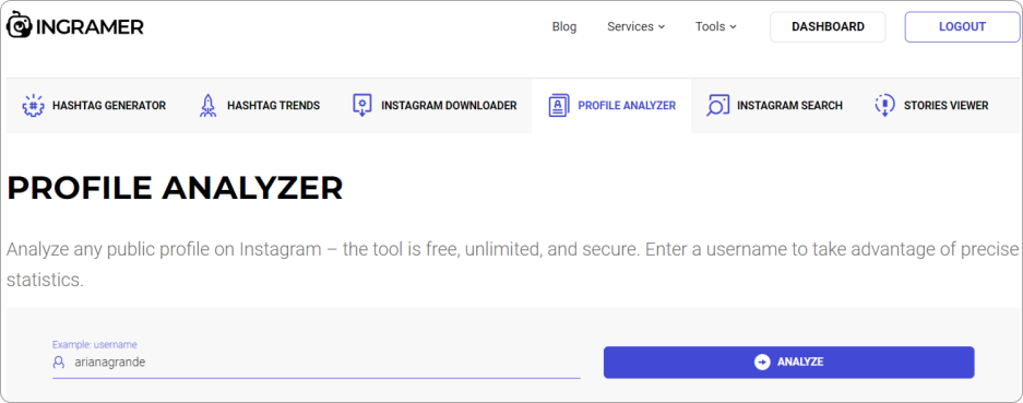 Instagram Analysis Tool