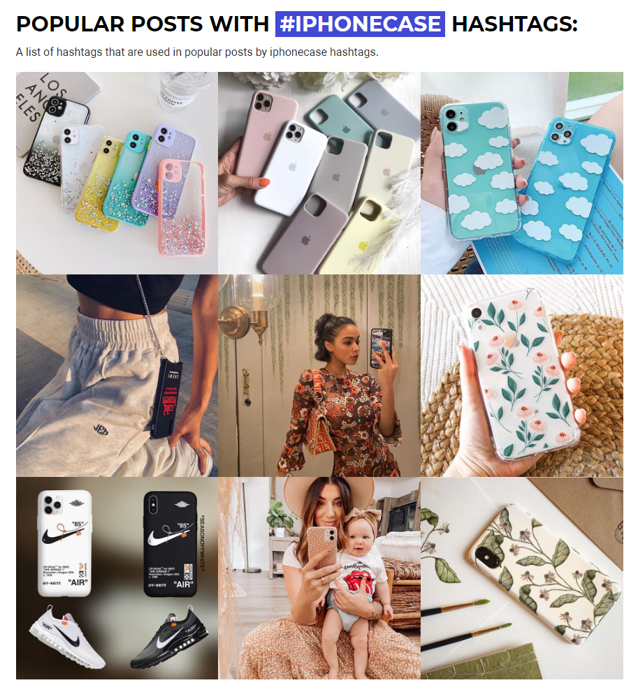 popular posts with hashtags