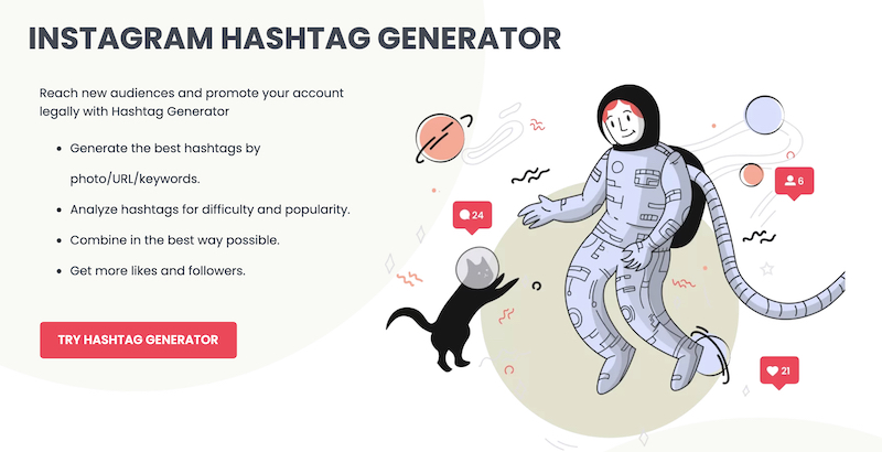 multifunctional Instagram tags generator