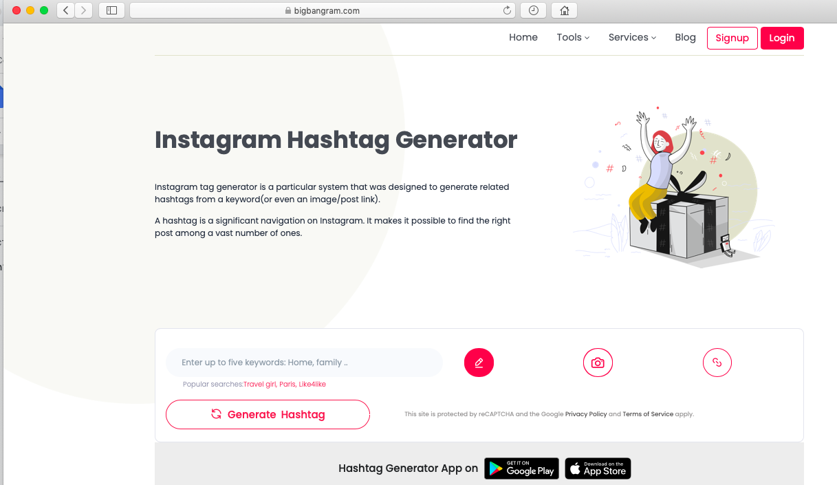 add Instagram Reels hashtags 